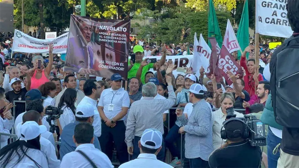 Rocha Moya: «No hubo acarreo en el Segundo Informe de Gobierno»