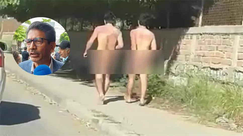 Los tablearon e hicieron desfilar desnudos por la UAdeO y Guasave. | FOTO: Luz Noticias.