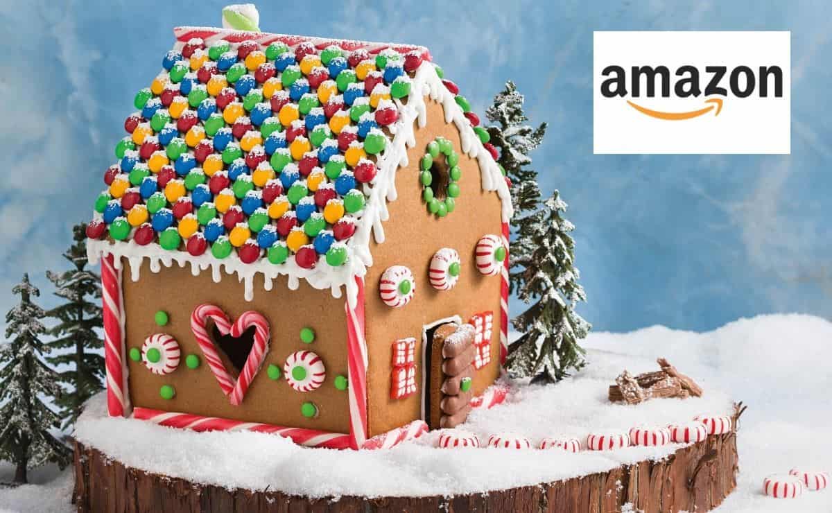 Amazon vende esta casita de galleta de jengibre en menos de $200 pesos ideal para navidad