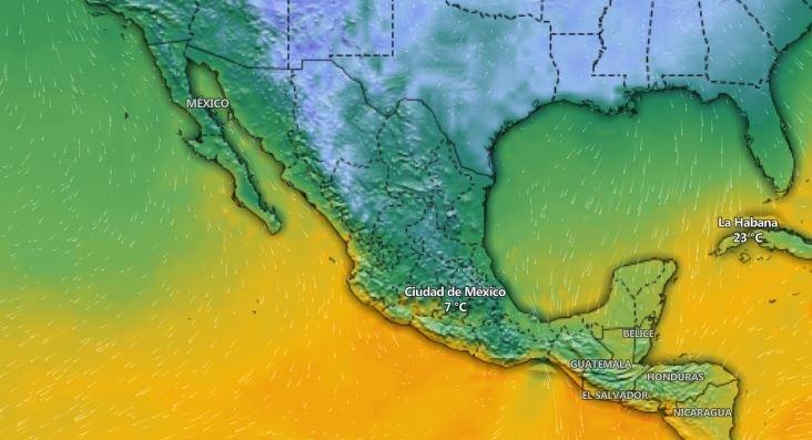 Frente frío número 16 se acerca a territorio mexicano