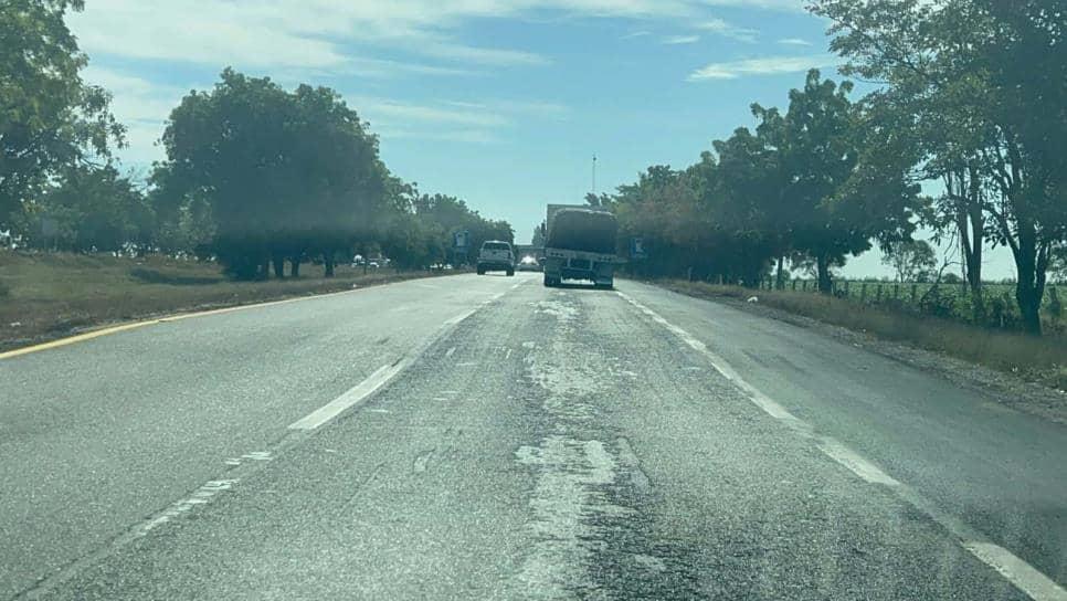 ¡Tome sus precauciones! Carretera Mazatlán-Culiacán no está en condiciones del 100 % para ser transitada