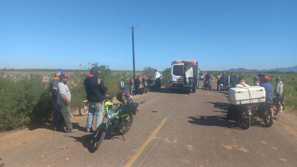 Muere joven en el trayecto al hospital tras colisionar contra motocicleta en Ahome