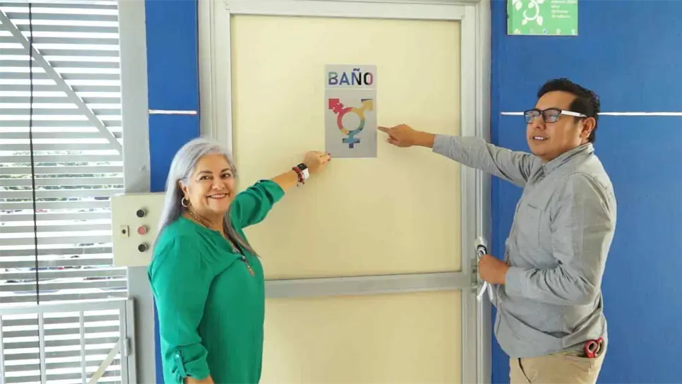 UAS inaugura baños neutro sin distinción de género y orientación sexual. | FOTO: Cortesía.