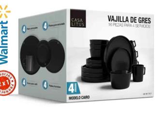 Walmart tiene promoción de 2x1 en vajilla negra para la cena de navidad