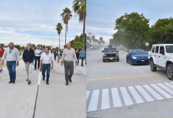 Abren a la circulación el carril poniente del bulevar Antonio Rosales en Los Mochis