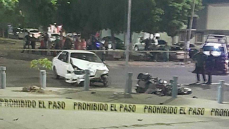 Muere motociclista tras aparatoso accidente por el bulevar Las Torres en Culiacán 