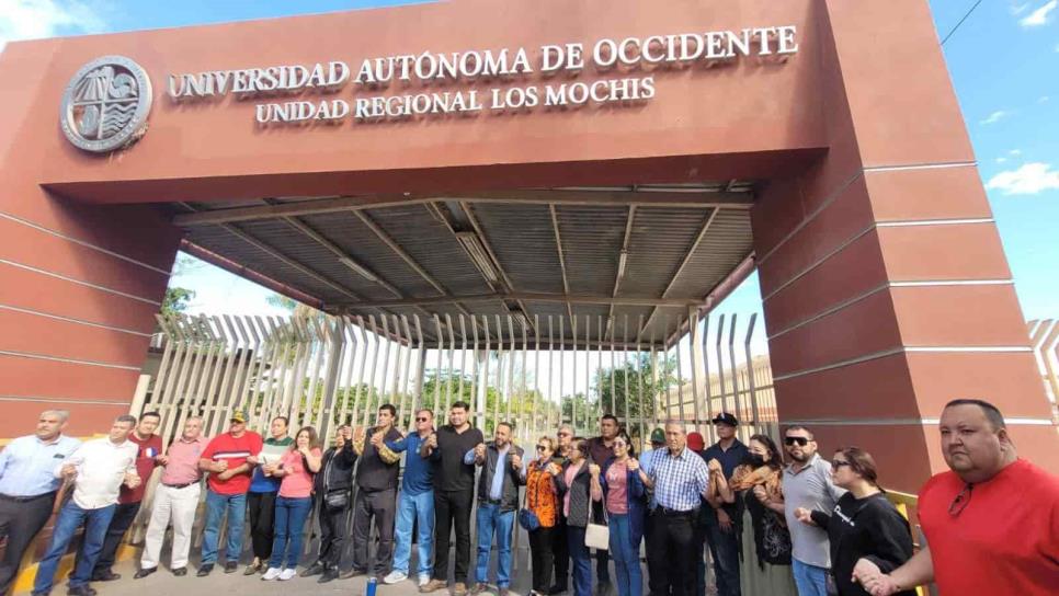 Maestros rechazan designación de nuevo rector en la UAdeO y toman instalaciones en Los Mochis