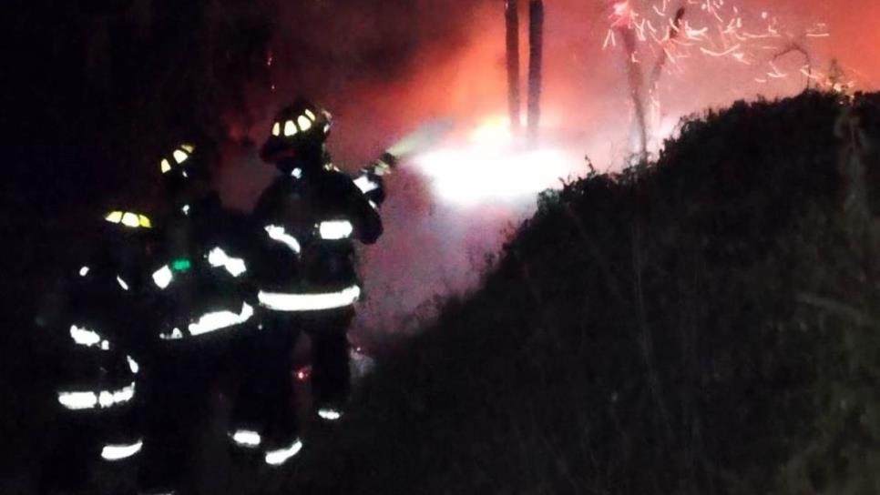 Incendio consumió por completo vivienda en Invasion San Antonio de Mazatlán