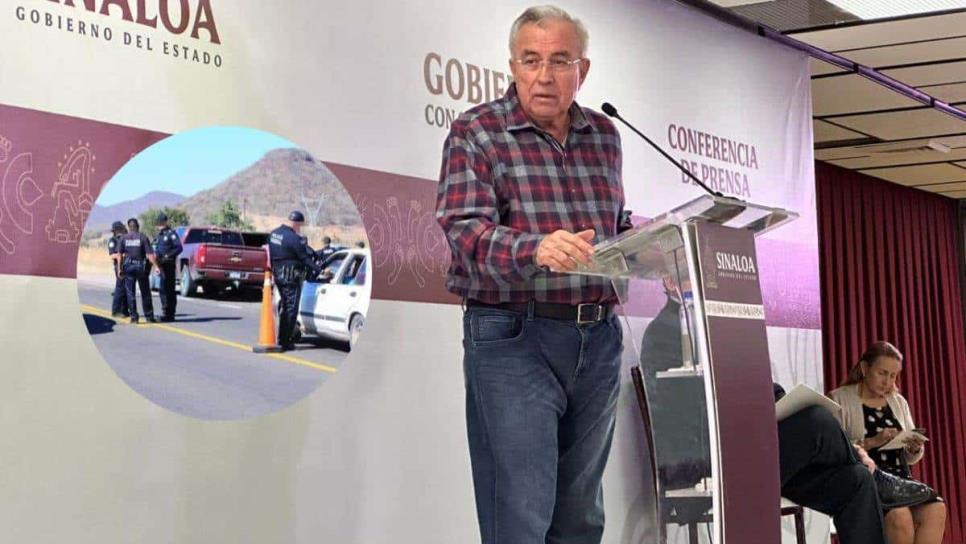 Retenes contra paisanos en Sinaloa ya se está analizando con la Fiscalía de la República: Gobernador 