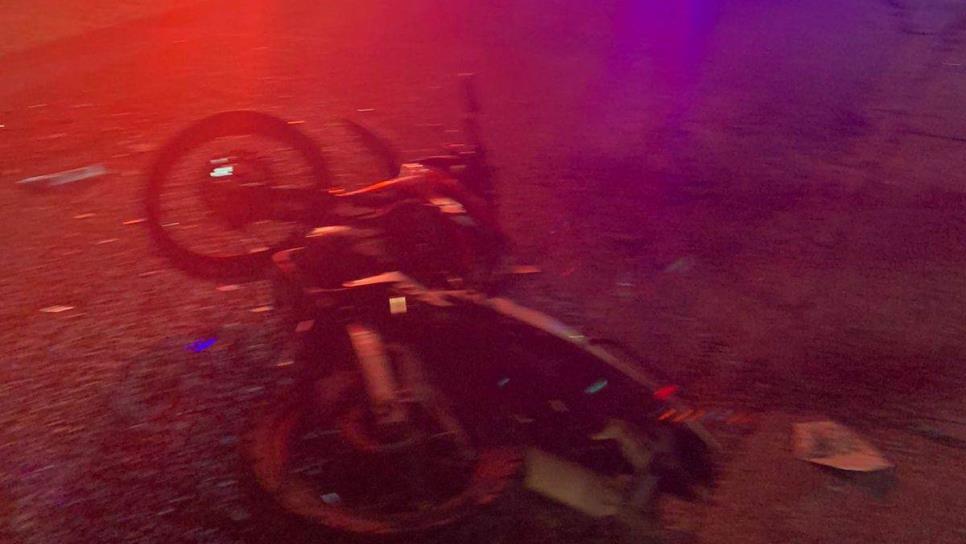 Joven resulta gravemente herido tras accidentarse en una moto en Culiacán