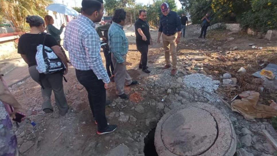 Pavimentación, drenaje y alumbrado es lo que piden al gobierno vecinos de Rincón de Urías Mazatlán 