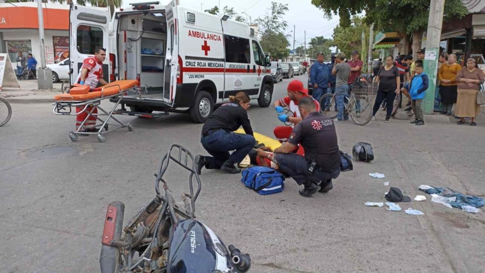 Motociclistas resultan heridos en choque en Los Ángeles, al suroriente de Los Mochis