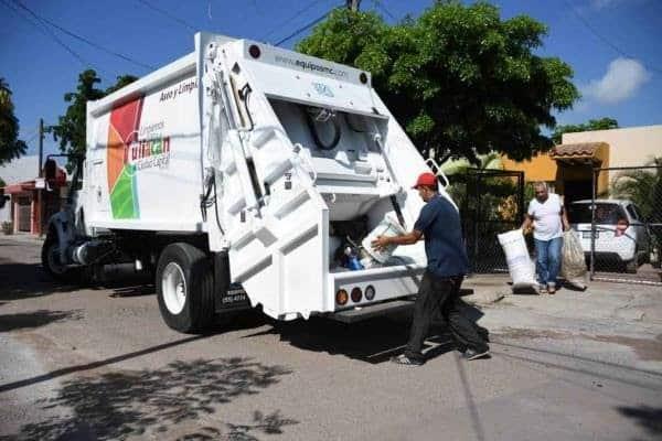 Suspenden recolección de la basura en Culiacán este 25 de diciembre y 1 de enero