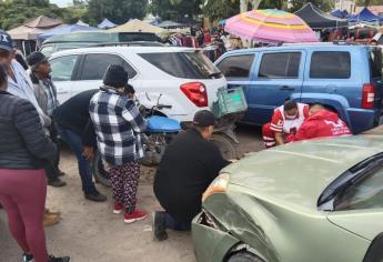 Carambola deja motociclista lesionado en la México 15 en Guasave