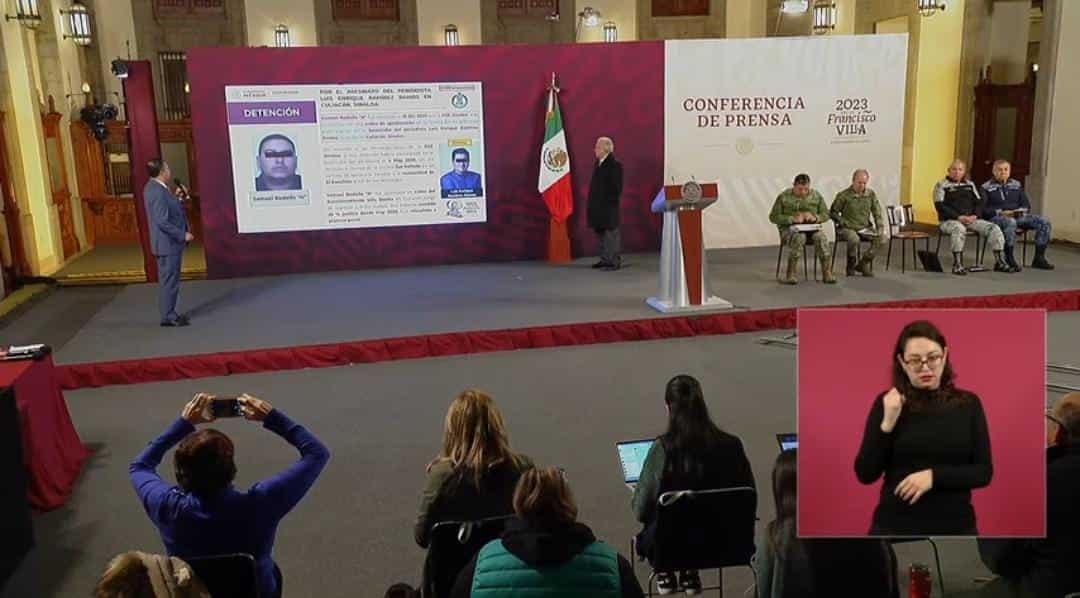 Destacan detención del asesino de Luis Enrique Ramírez en conferencia mañanera de AMLO.