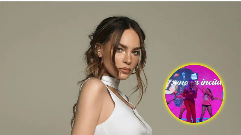 FOTO: Belinda le da pelotazo a fanático.