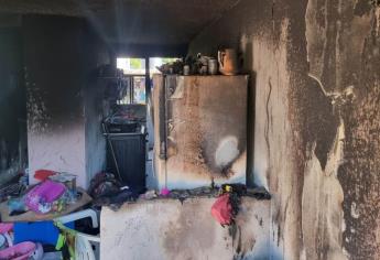 Cinco personas resultaron intoxicadas en un incendio en el sector Prados de Culiacán 