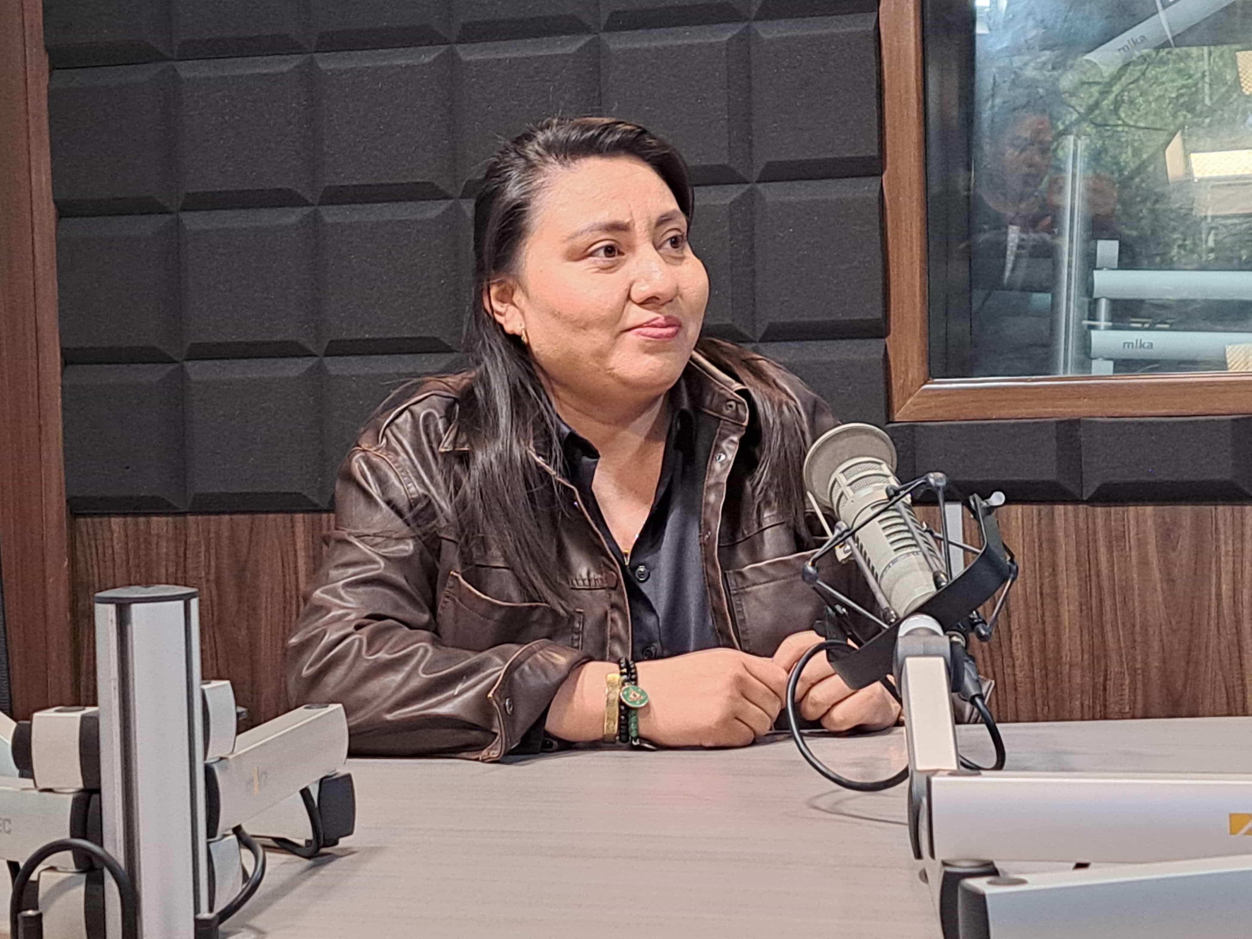 Kiria García en el estudio de Luz Noticias. FOTO: Luz Noticias