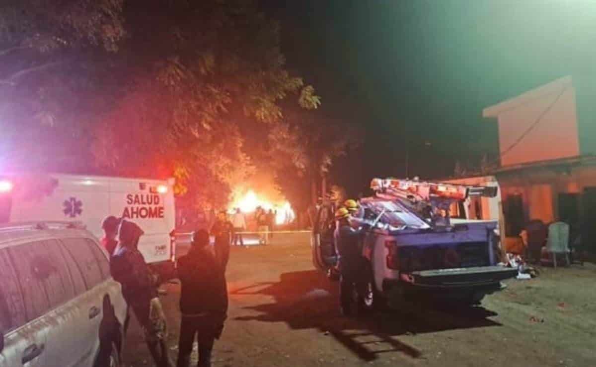 Autoridades y ciudadanía, se suman en apoyo a familias que perdieron viviendas por pirotecnia en Ahome