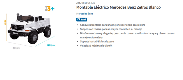 Montable best sale electrico sams