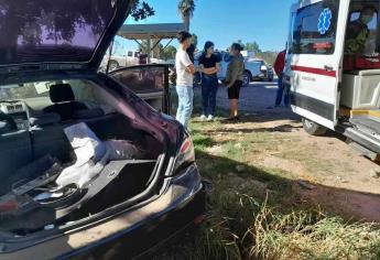 Accidente en la carretera Los Mochis - Ahome deja dos mujeres lesionadas