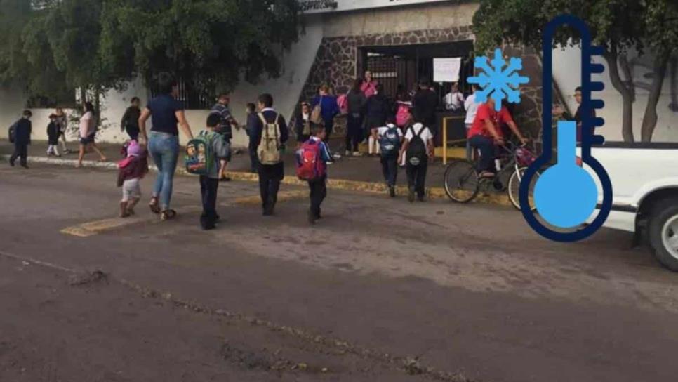 Por bajas temperaturas recomienda Protección Civil Mazatlán, un regreso a clases «bien abrigados»