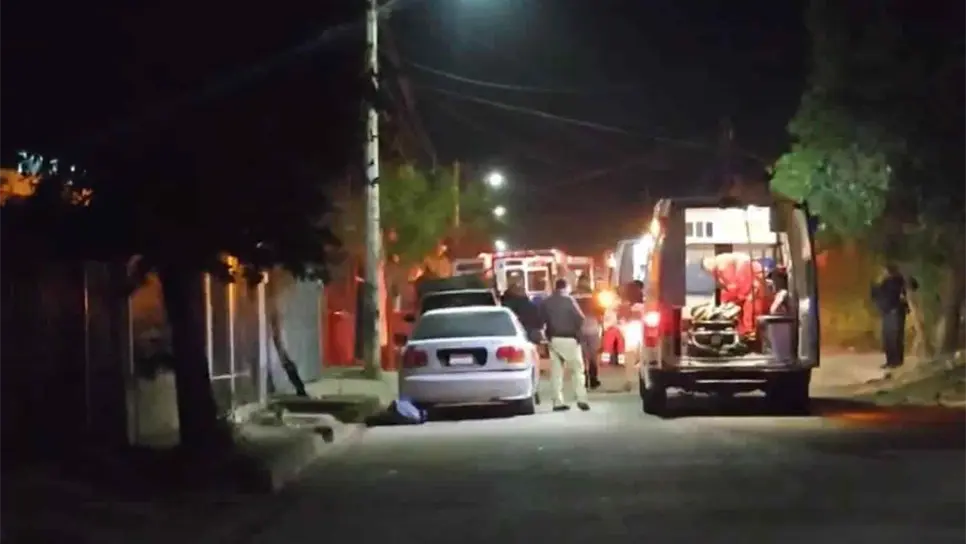 El lugar de la masacre en Ciudad Obregón.