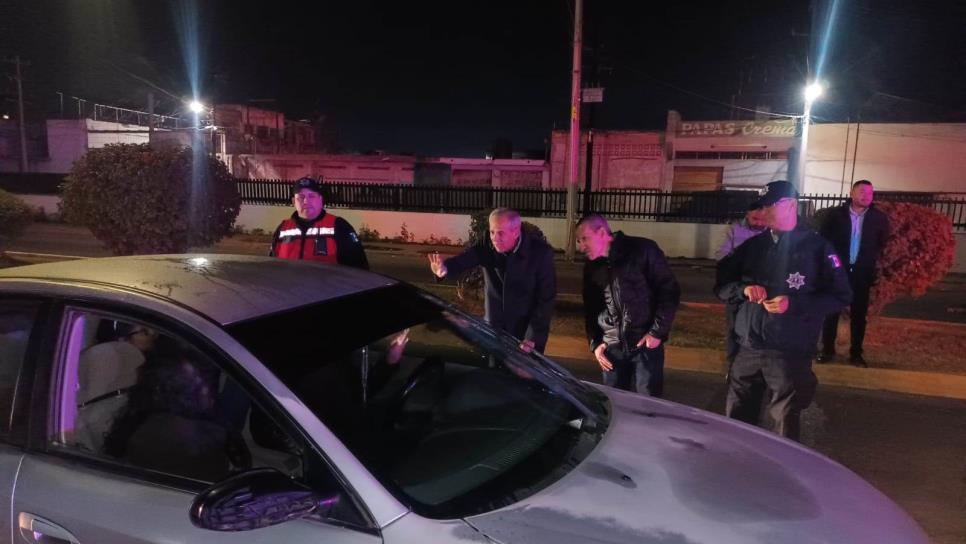 Gerardo Vargas arranca 2024 en supervisión de operativo alcoholímetro en Ahome