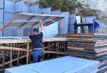 Instalan baños y taquillas en Olas Altas, la zona carnavalera de Mazatlán