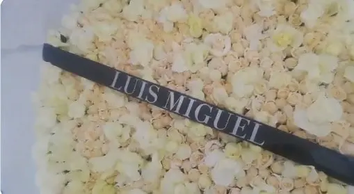 El cantante mandó un hermoso arreglo floral a la memoria de Carlos Bremer.