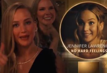 Jennifer Lawrence y su actitud en la gala de los Premios Globos de Oro |VIDEO