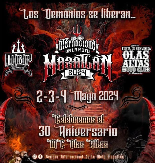 Revelan fechas oficiales de la Semana Internacional de la Moto Mazatlán Luz Noticias
