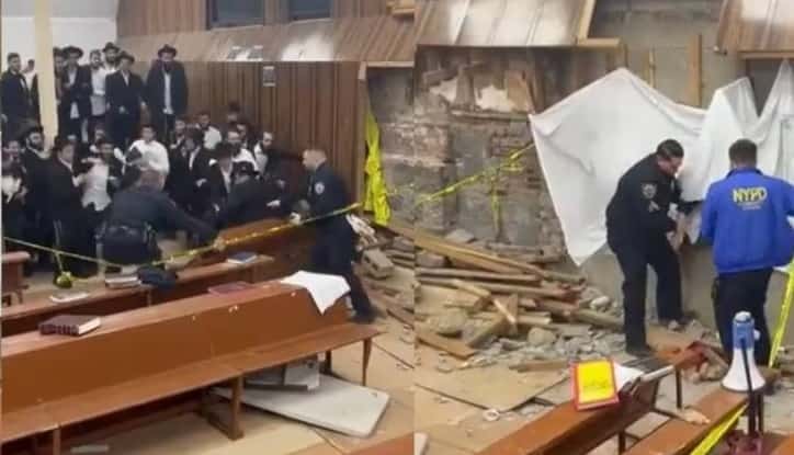 Agentes policíacos al momento de sacar a los jóvenes ocultos en los túneles.