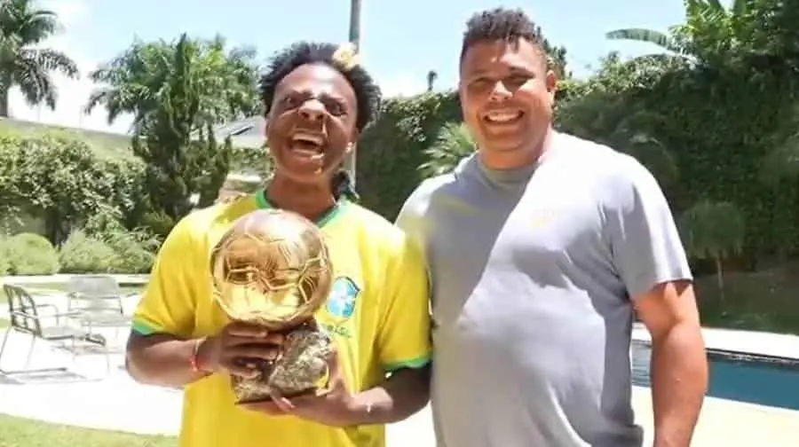 El famoso youtuber estadounidense cumplió el sueño de poder conocer al original Ronaldo.