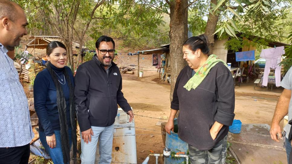 Gámez Mendívil equipa con agua potable y 23 viviendas a comunidades de Sanalona