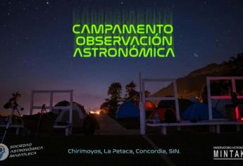 La Sociedad Astronómica Mazatleca invita a ver una noche estrellada en Chirimoyos