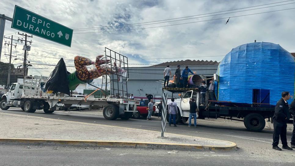 Llegan los monigotes carnavaleros a Mazatlán; este viernes inicia la instalación 