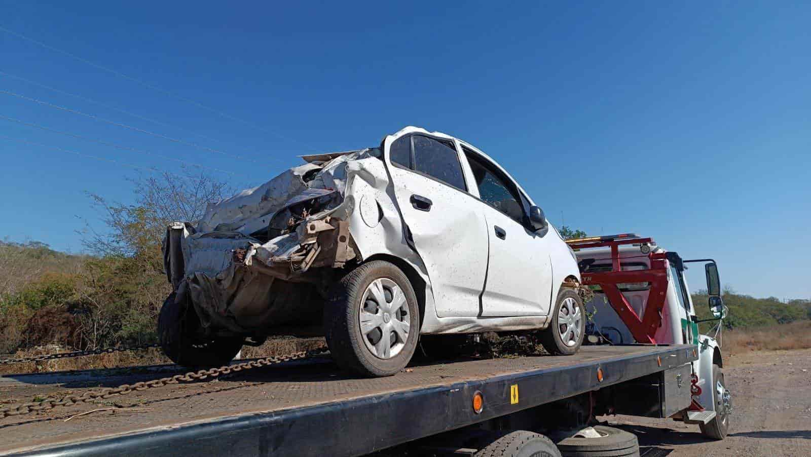 Hombre resulta lesionado en accidente en el Puente del Quelite en Mazatlán