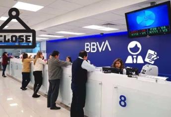 BBVA anuncia cierre de sucursales por 12 días a partir de esta fecha