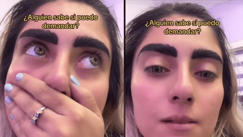 Influencer se hace microblading... sale mal