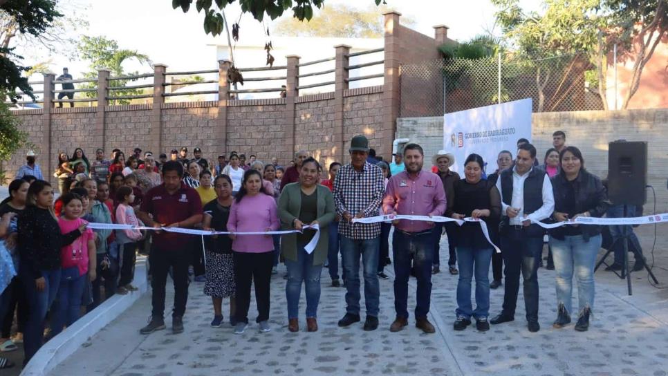 «Estamos cumpliendo a todas las comunidades de Badiraguato«:  López Elenes inaugura obra en San Antonio de la Palma