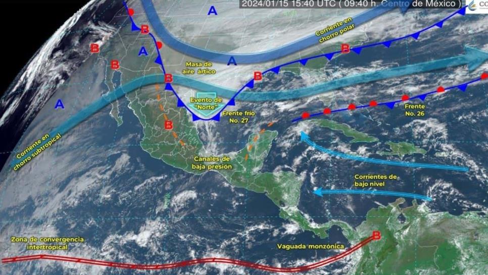 Ciclón bomba; el fenómeno que amenaza con congelar a Sinaloa y al norte de México