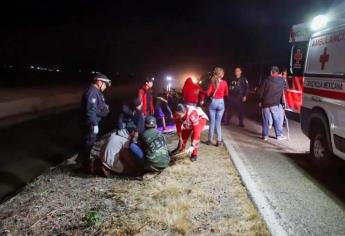 Conductor se salvó de milagro tras caer en su carro al canal principal Humaya en Salvador Alvarado