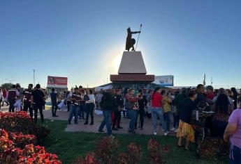 En apoyo a Claudia Sheinbaum, culichis rodean La Canasta y celebran el fin de la precampaña 