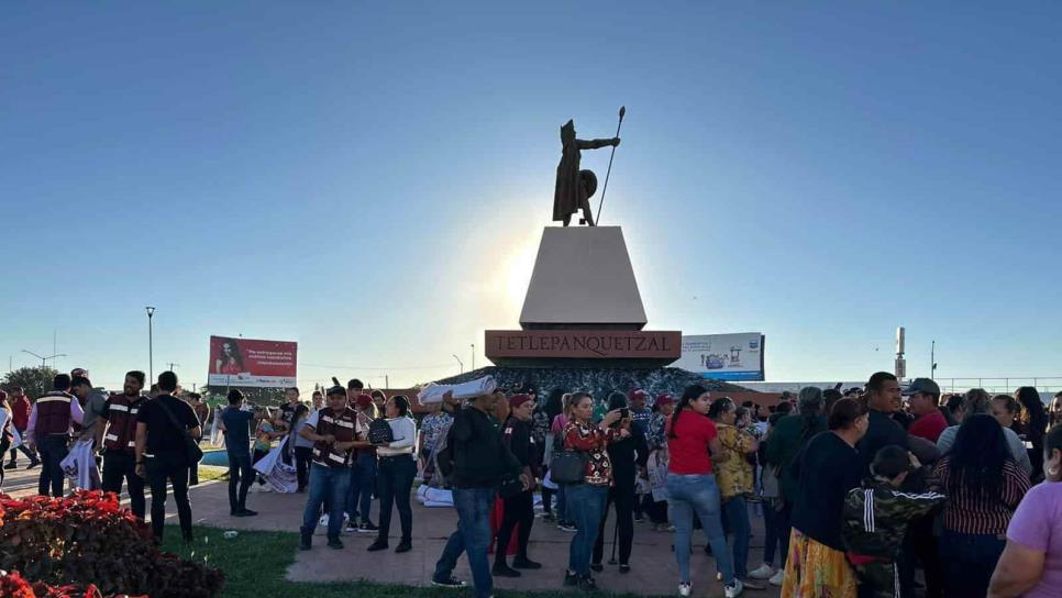 En apoyo a Claudia Sheinbaum, culichis rodean La Canasta y celebran el fin de la precampaña 