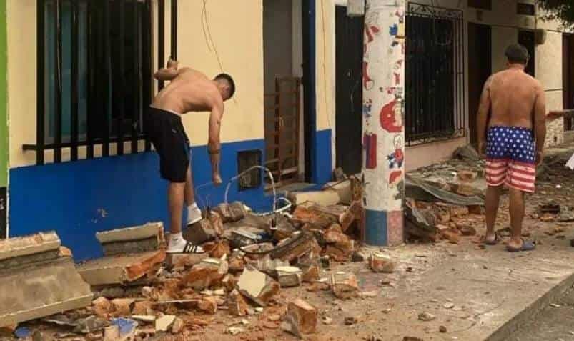 Hasta el momento se han reportadio daños estructurales en las casas afectadas por el sismo.