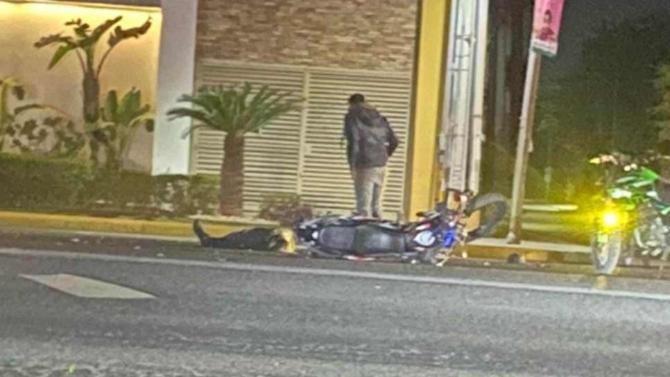 Arrollan a motociclista en la salida sur de Culiacán