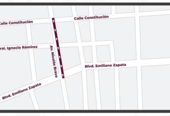 ¡Atención! El lunes 22 de enero estará cerrada la avenida Nicolás Bravo en Culiacán
