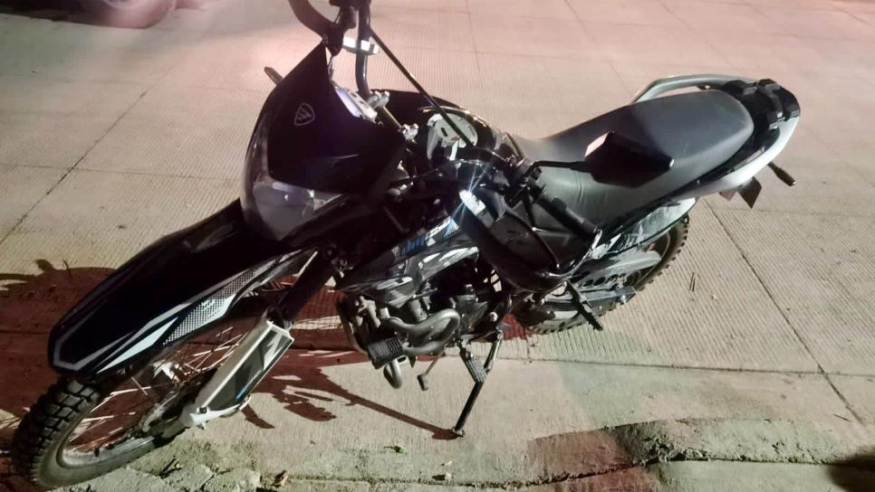 Detienen a presunto ladrón de motocicletas en Culiacán