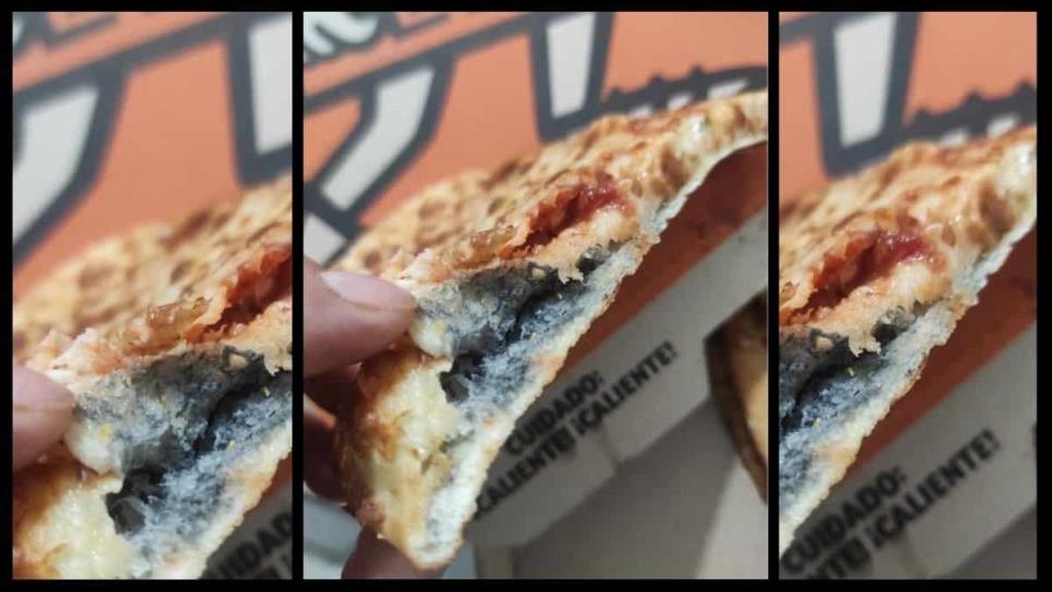 Reportan en redes pizzas con hongos en una conocida pizzería en Culiacán